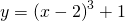 \displaystyle y=\left ( x-2 \right )^{3}+1